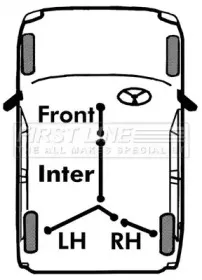 Трос, стояночная тормозная система FIRST LINE купить