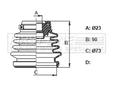 Пыльник, приводной вал FIRST LINE купить