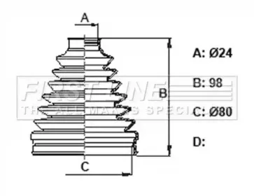 Пыльник, приводной вал FIRST LINE купить