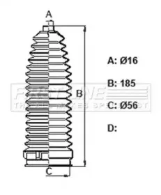 Пыльник, рулевое управление FIRST LINE купить