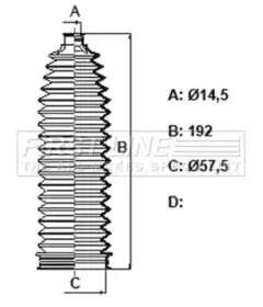 Пыльник, рулевое управление FIRST LINE купить