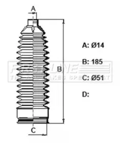 Пыльник, рулевое управление FIRST LINE купить