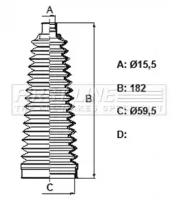 Пыльник, рулевое управление FIRST LINE купить