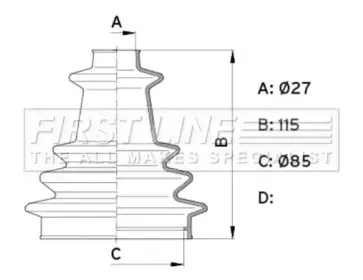 Пыльник, приводной вал FIRST LINE купить