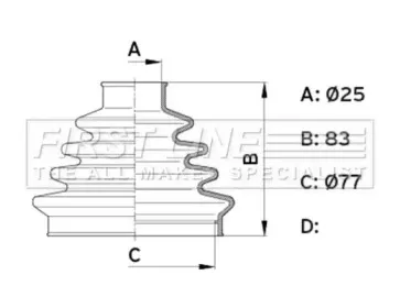 Пыльник, приводной вал FIRST LINE купить