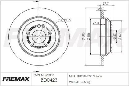 Тормозной диск FREMAX купить