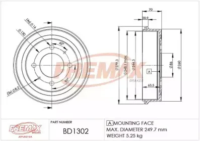 Тормозной барабан FREMAX купить