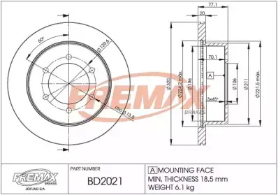 Тормозной диск FREMAX купить