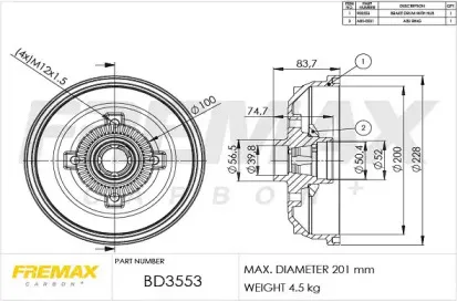 Тормозной барабан FREMAX купить