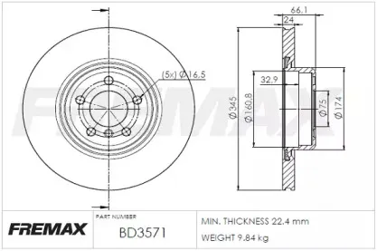 Тормозной диск FREMAX купить