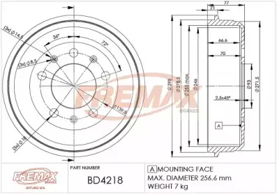 Тормозной барабан FREMAX купить