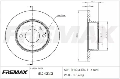 Тормозной диск FREMAX купить