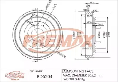 Тормозной барабан FREMAX купить