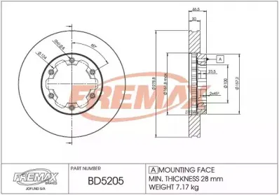 Тормозной диск FREMAX купить