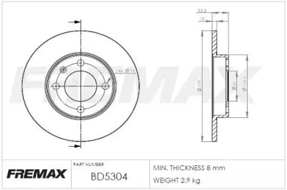 Тормозной диск FREMAX купить