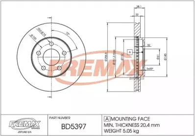 Тормозной диск FREMAX купить