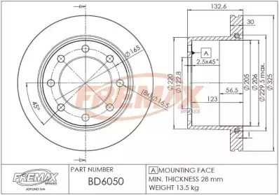 Тормозной диск FREMAX купить