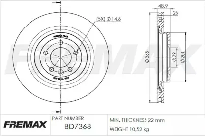 Тормозной диск FREMAX купить