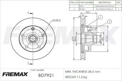 Тормозной диск FREMAX купить