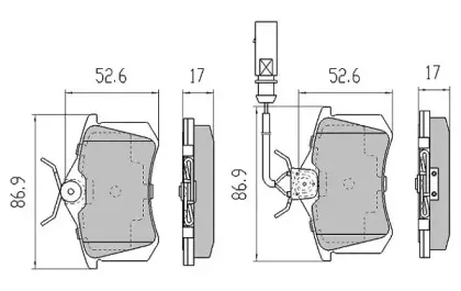 Комплект тормозных колодок, дисковый тормоз FREMAX купить