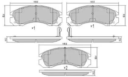 Комплект тормозных колодок, дисковый тормоз FREMAX купить