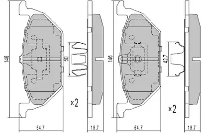 Комплект тормозных колодок, дисковый тормоз FREMAX купить