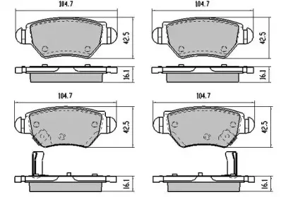 Комплект тормозных колодок, дисковый тормоз FREMAX купить