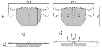 Комплект тормозных колодок, дисковый тормоз FREMAX купить