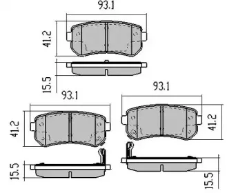 Комплект тормозных колодок, дисковый тормоз FREMAX купить