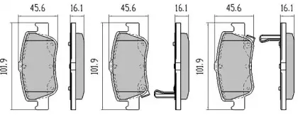 Комплект тормозных колодок, дисковый тормоз FREMAX купить