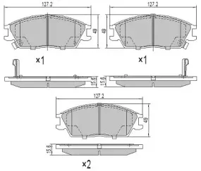 Комплект тормозных колодок, дисковый тормоз FREMAX купить