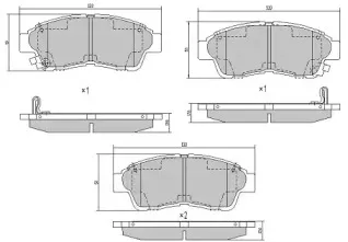 Комплект тормозных колодок, дисковый тормоз FREMAX купить