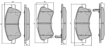 Комплект тормозных колодок, дисковый тормоз FREMAX купить