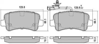 Комплект тормозных колодок, дисковый тормоз FREMAX купить