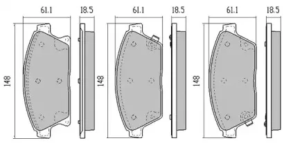 Комплект тормозных колодок, дисковый тормоз FREMAX купить