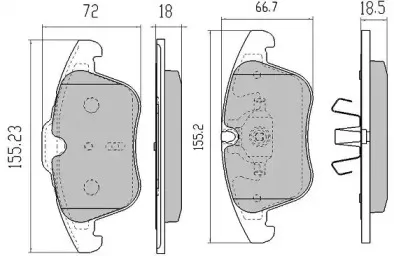 Комплект тормозных колодок, дисковый тормоз FREMAX купить