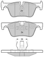 Комплект тормозных колодок, дисковый тормоз FREMAX купить