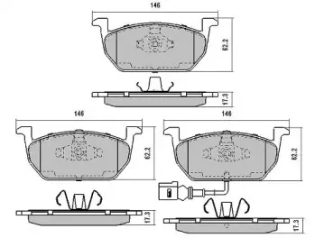 Комплект тормозных колодок, дисковый тормоз FREMAX купить