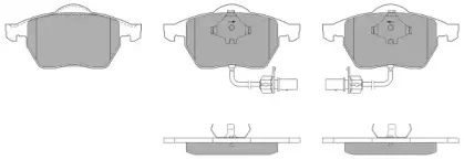 Комплект тормозных колодок, дисковый тормоз FREMAX купить