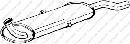 Глушитель выхлопных газов конечный BOSAL купить