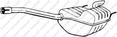 Средний глушитель выхлопных газов BOSAL купить