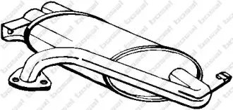 Глушитель выхлопных газов конечный BOSAL купить