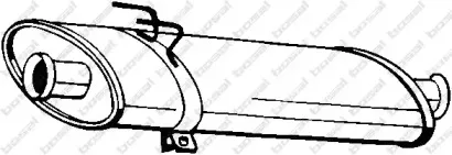 Средний глушитель выхлопных газов BOSAL купить