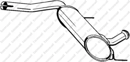 Средний глушитель выхлопных газов BOSAL купить