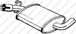 Средний глушитель выхлопных газов BOSAL купить