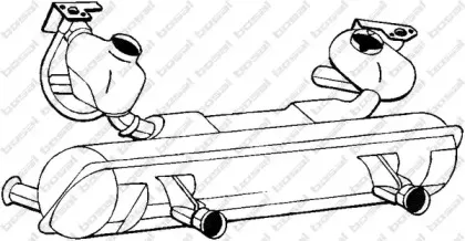 Глушитель выхлопных газов конечный BOSAL купить