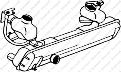 Средний глушитель выхлопных газов BOSAL купить