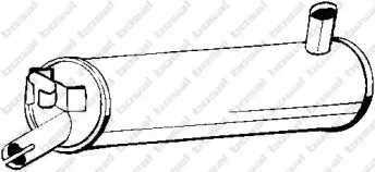 Средний глушитель выхлопных газов BOSAL купить