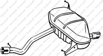 Глушитель выхлопных газов конечный BOSAL купить