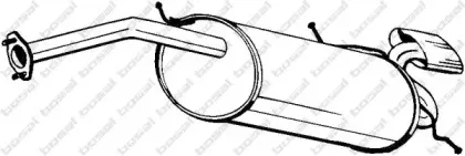 Глушитель выхлопных газов конечный BOSAL купить